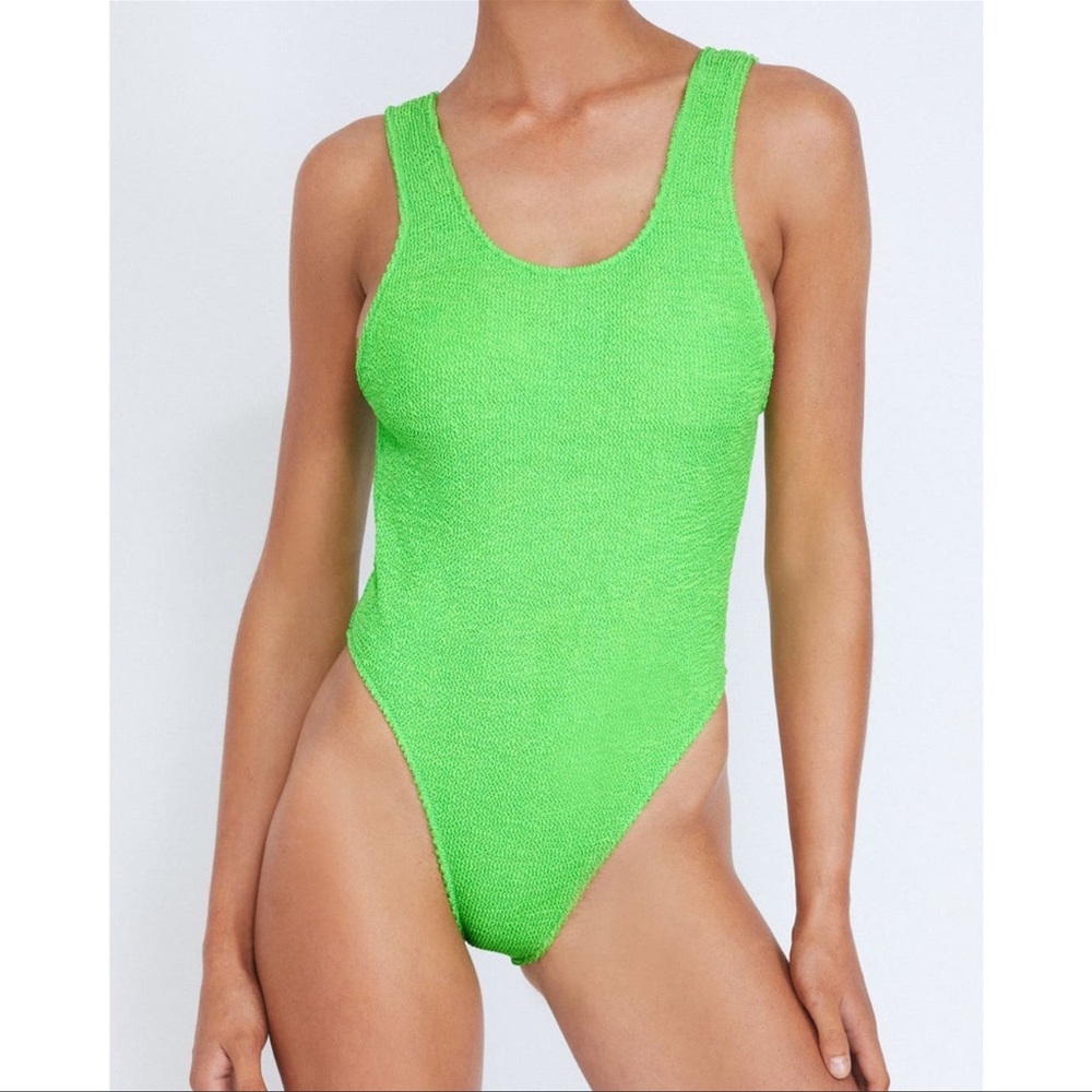Its Now Cool The Showtime One Piece Low Back One Piece Swimsuit Limeade medium